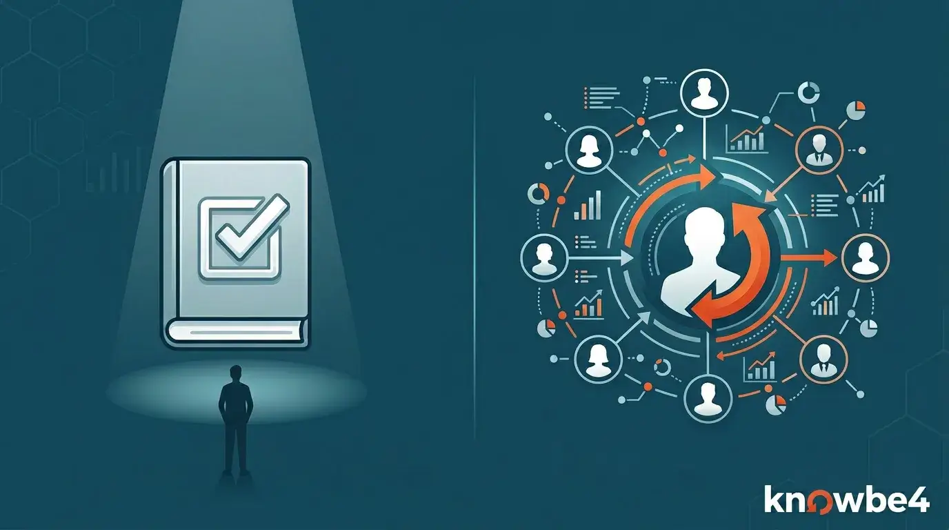 Human Risk Management vs traditional security awareness training comparing modern AI-driven cybersecurity with conventional employee training